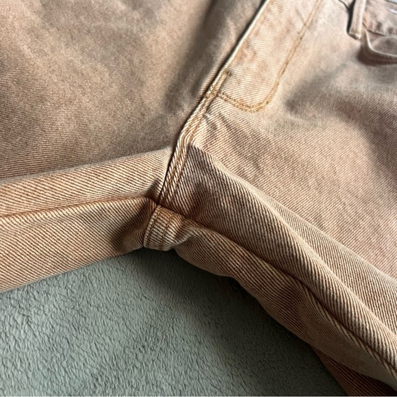 Frame Le Sylvie Slender Straight High-Rise Stretch Denim Jeans Sand Sz 28 - Picture 7 of 16